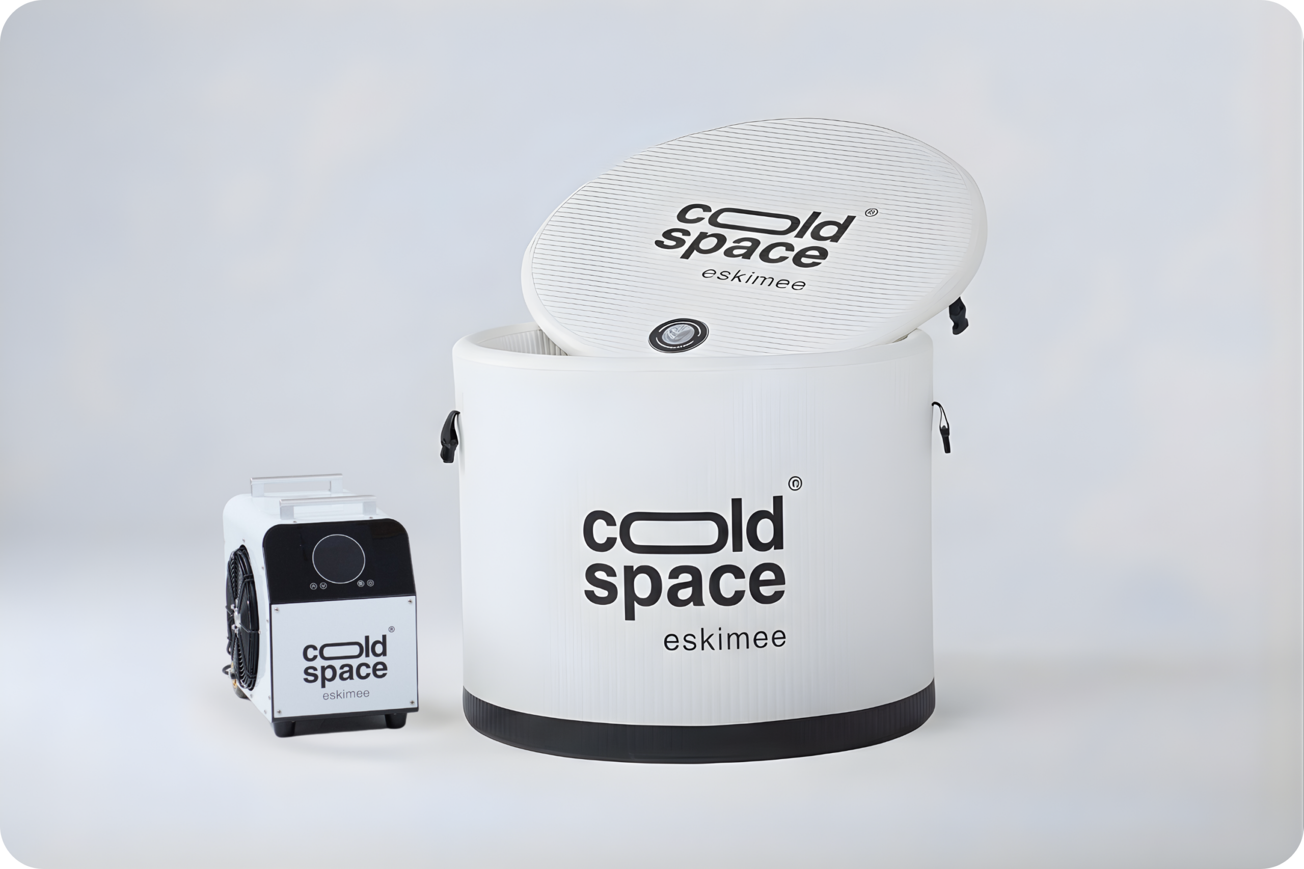 beczka do zimnych kąpieli z agregatem Cold Space eskimee one z chillerem eskimee